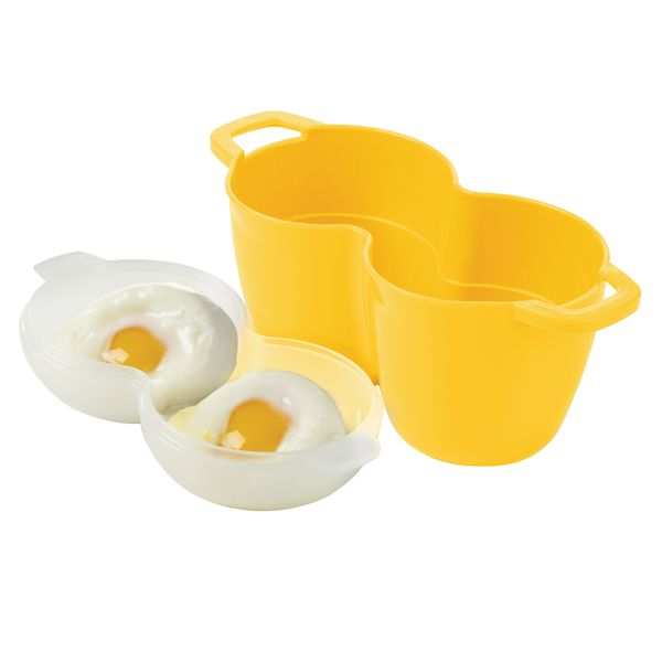 Progressive Prep Solutions Microwave Poach Perfect 2 Egg Cooker