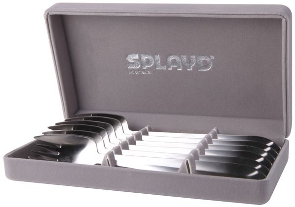 Splayd Luxury Stainless Steel Satin Set/6