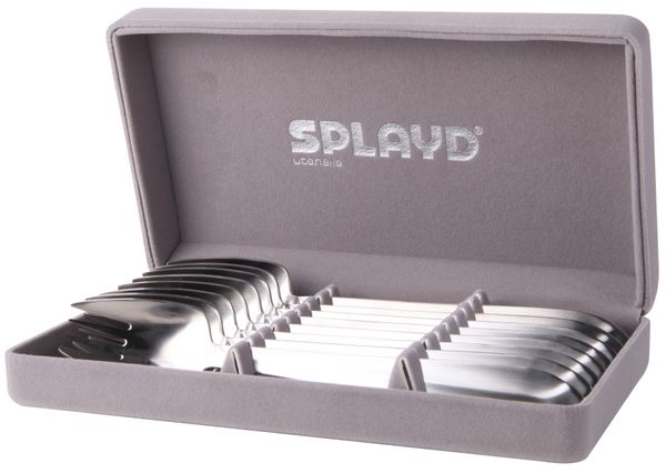 Splayd Luxury Stainless Steel Satin Set/8
