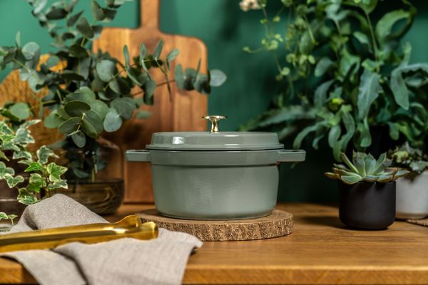 Staub Cocotte Round 20cm  - Eucalyptus