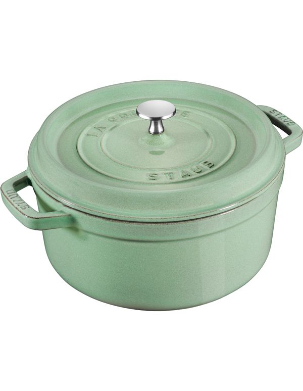 Staub Round Cocotte - 24cm Sage