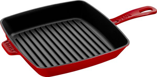 Staub American Square Grill 26cm Cherry Red