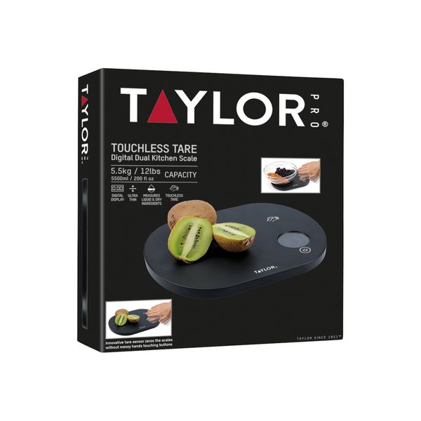 Taylor Digital Touchless Tare Scale Black 5.5kg