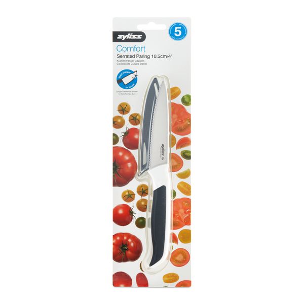 Zyliss Comfort Serrated Paring Knife w/blade cover 10.5cm